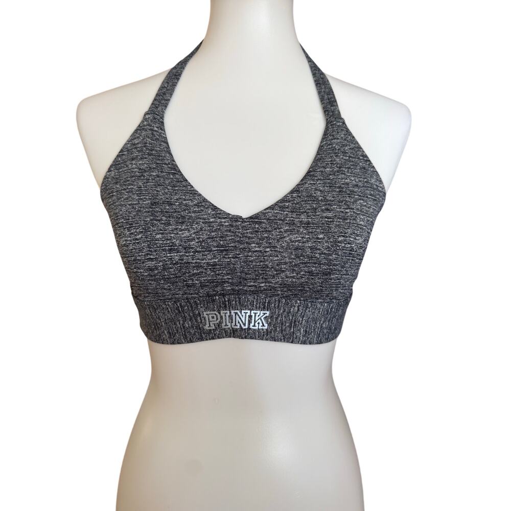 NWOT Pink Victoria’s Secret Unlined Sports Grey Bra